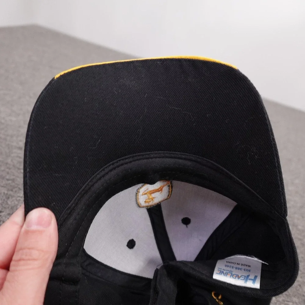 John Deere Hat Cap Strap Back Mens One Size Black Baseball